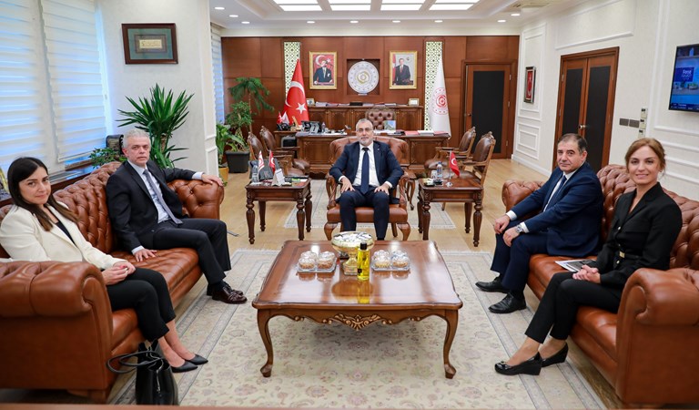 Our Minister Received Ambassadors of TRNC, Moldova and Montenegro in His Office