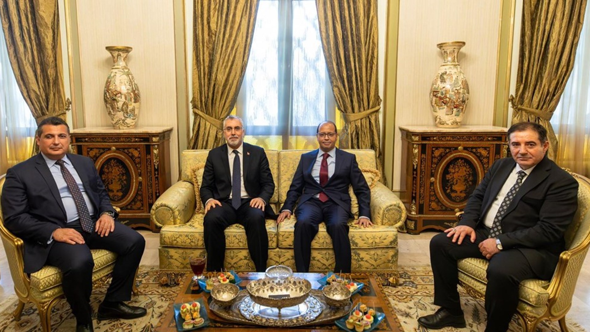 Vedat Işıkhan, the Minister of Labor and Social Security, attended the reception organized by the Egyptian Embassy on the occasion of the 71st anniversary of the establishment of the Republic of Egypt.