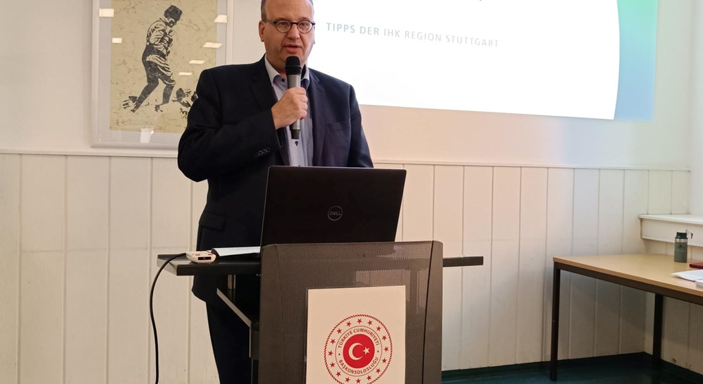 With the contributions of our Stuttgart Labour and Social Security Attaché’s Office, a vocational training meeting was held on Wednesday, 11.10.2023 at our Consulate General building within the scope of the cooperation between our Consulate General and the Stuttgart Chamber of Industry and Commerce (IHK).