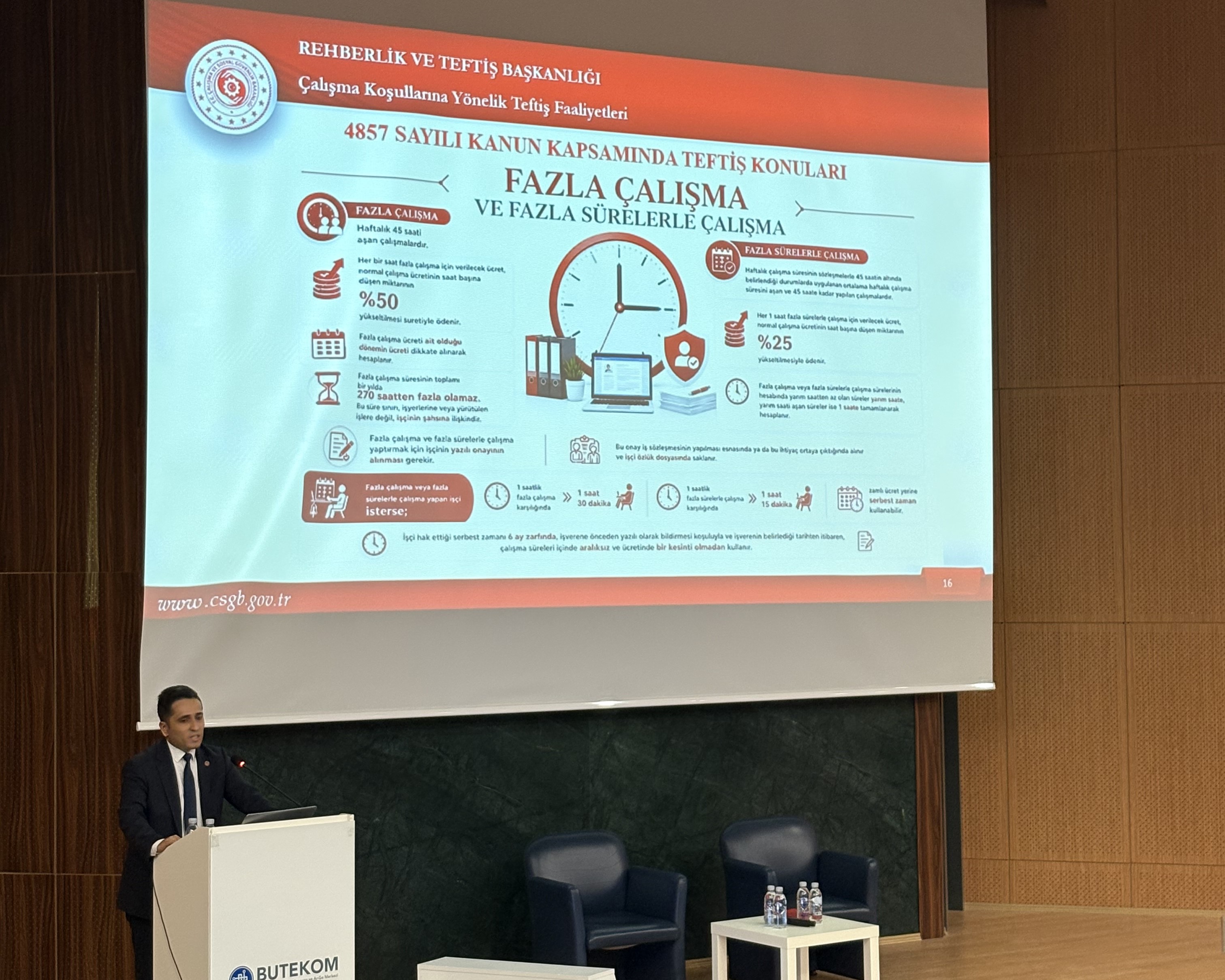 Rehberlik ve Teftiş Başkanlığınca, 2026 yılında yürütülen iş teftişi faaliyetlerine ilişkin bilgilendirme toplantısı 16 Eylül 2026 tarihinde Bursa Teknoloji Koordinasyon ve AR-GE Merkezi Konferans Salonu’nda düzenlendi.