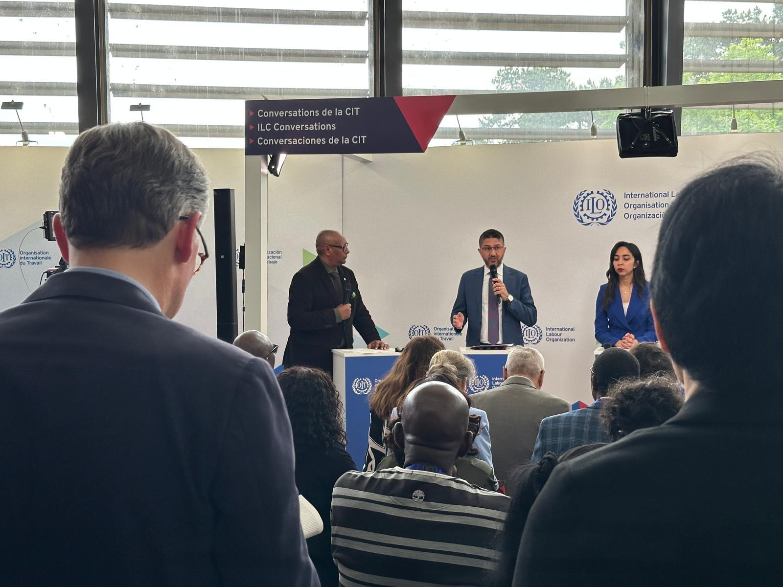 Within the scope of the 113th International Labour Conference organised by the International Labour Organisation (ILO) in Geneva, an event titled "Just Transitions and the World of Work: Delivering Inclusive Growth and Jobs" was held in commemoration of World Environment Day on 5 June.