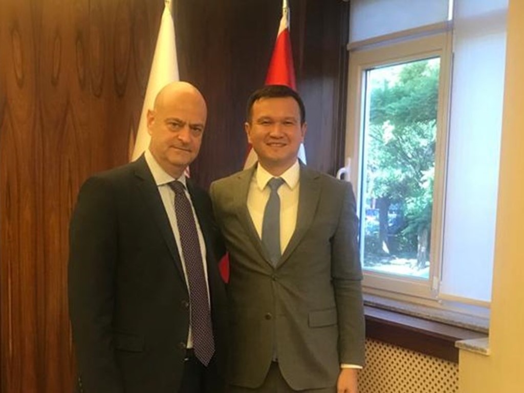 KAZAKHSTAN EMBASSY UNDER SECRETARY MEREY MUKAZHAN VISITED OUR HEAD OFFICE.