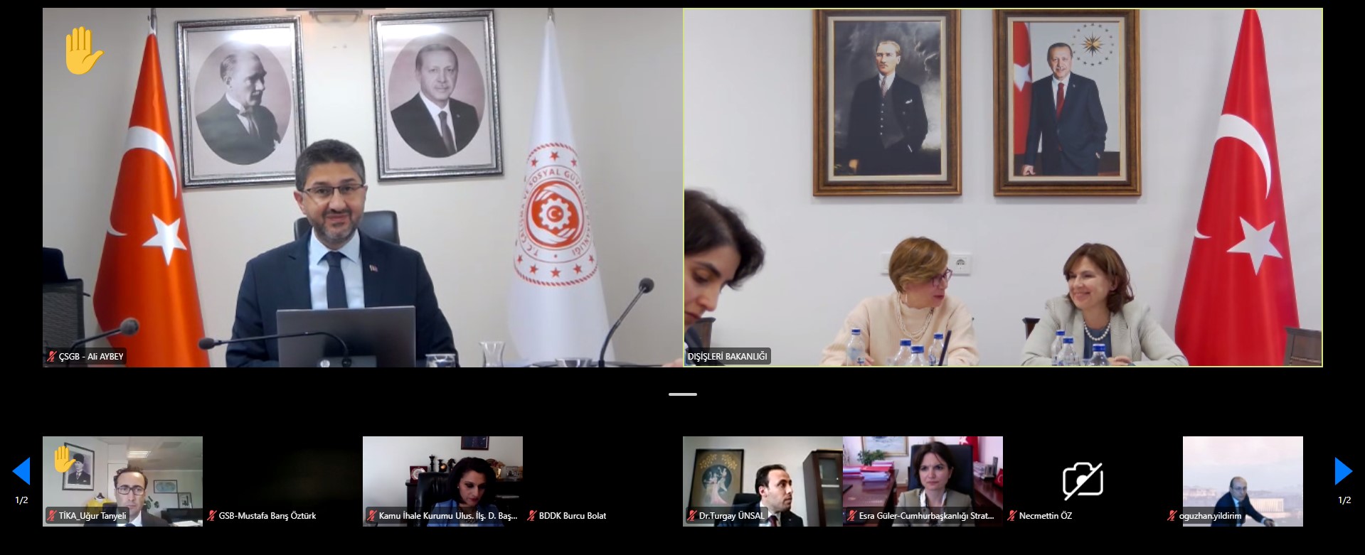 The 21st coordination meeting organized with the participation of our national institutions contributing to the activities within the Organization for Economic Cooperation and Development (OECD) was held in a hybrid format on 2 October 2025.