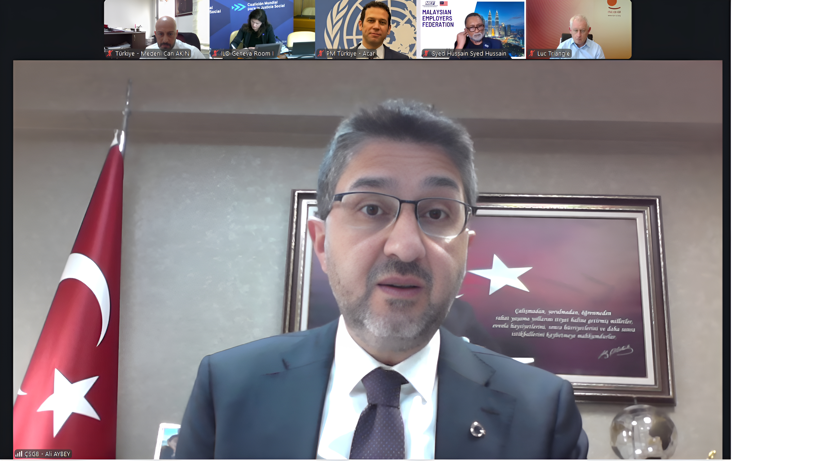 General Director Aybey attended Global Social Justice Coailition Coordination Group Meeting