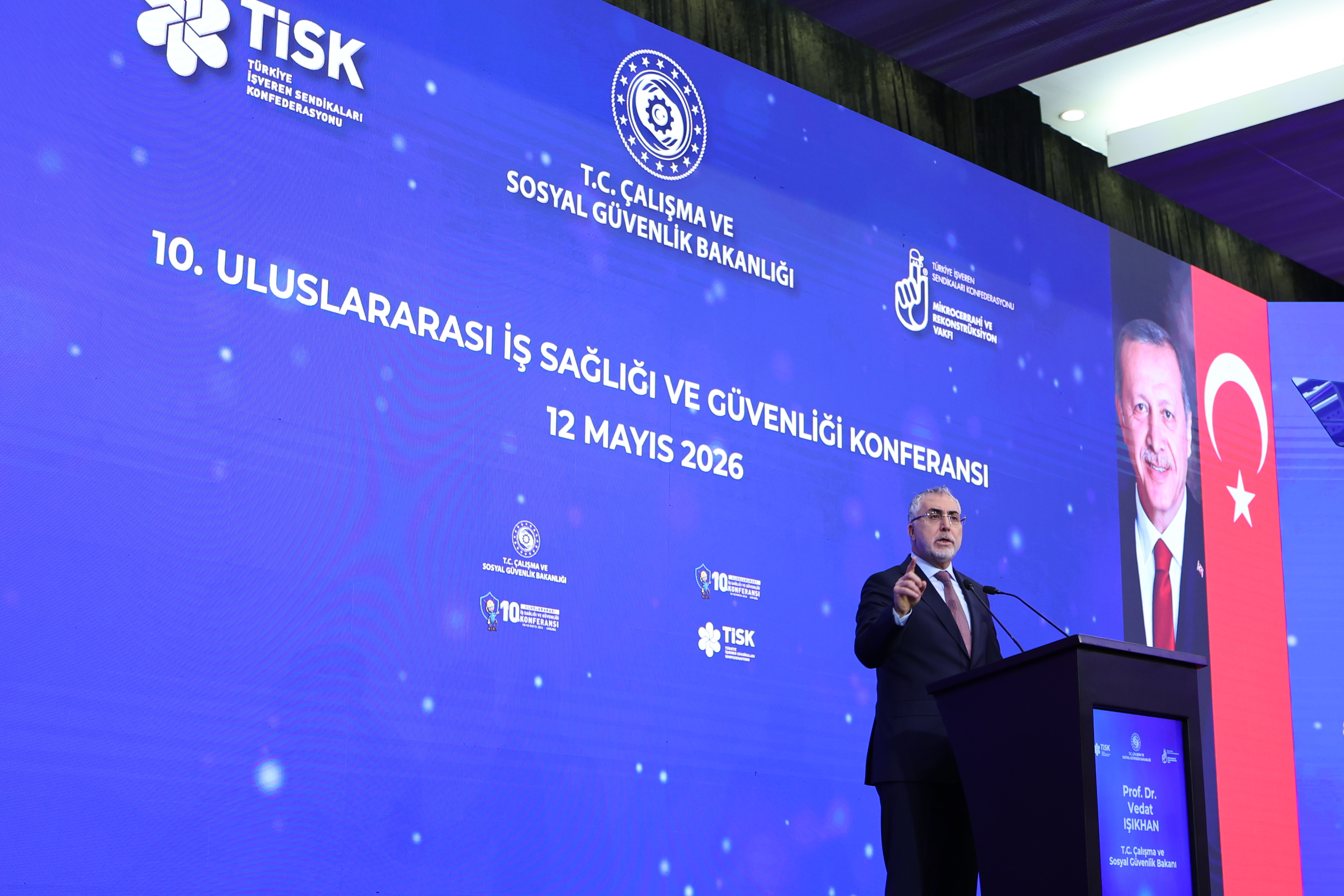 Bakan Işıkhan, 10. Uluslararası İş Sağlığı ve Güvenliği Konferansı’nda Konuştu