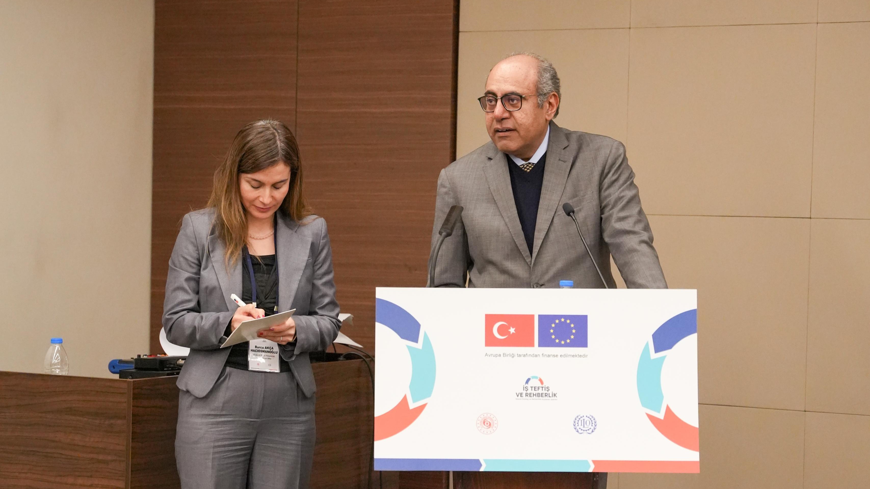 Avrupa Birliği Katılım Öncesi Mali Yardım Aracı (IPA-III) kapsamında finanse edilen ve Uluslararası Çalışma Örgütü (ILO) iş birliğiyle yürütülen İş Teftiş Rehberlik ve Sosyal Diyalog Yoluyla İşyeri Uyumunun Güçlendirilmesi Projesi kapsamında, Stratejik İletişim Eğitim Programı 11-12 Şubat 2025 tarihlerinde Ankara’da gerçekleştirildi.