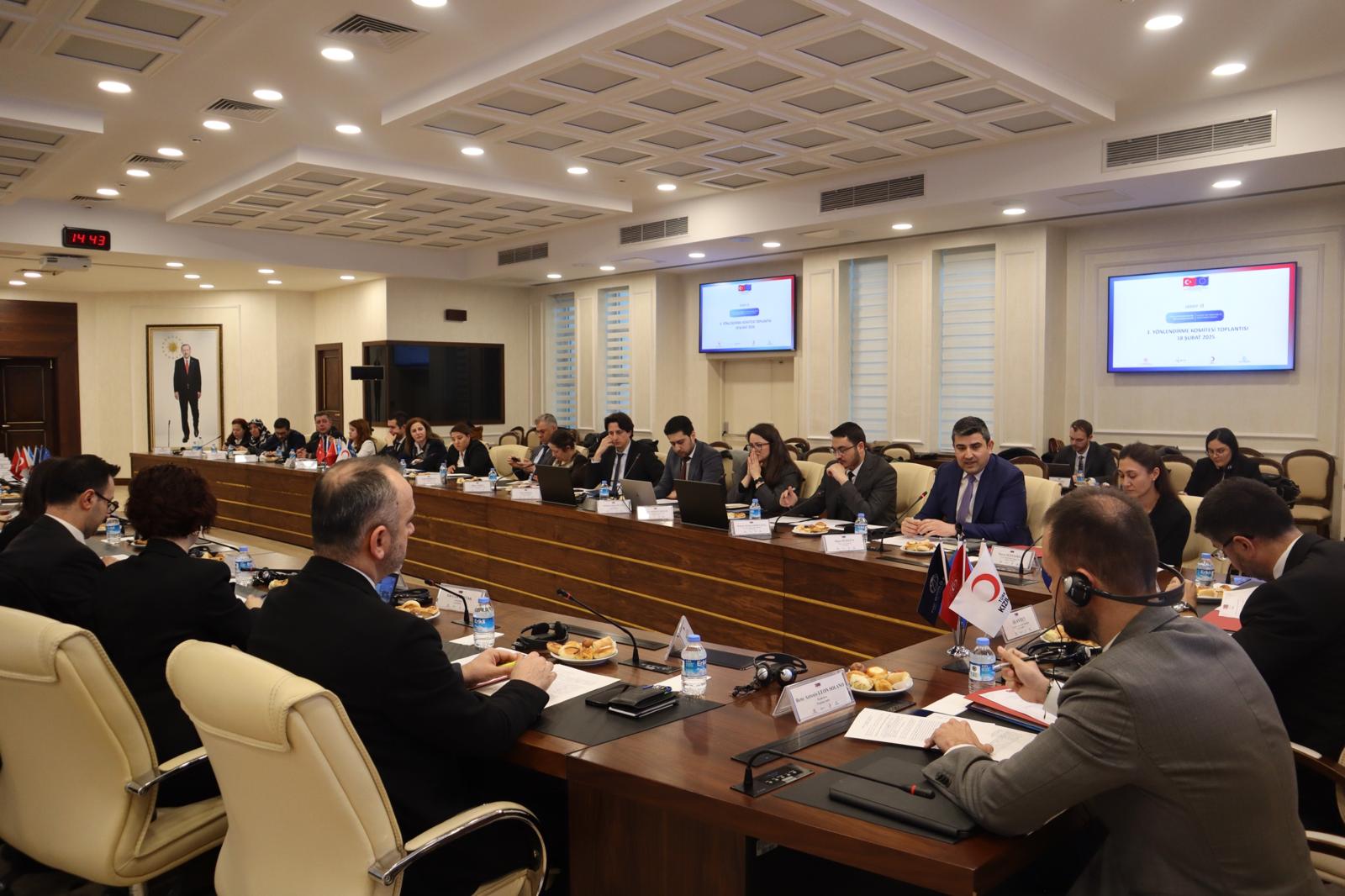  The 3rd Steering Committee Meeting of the Support for Transition to Labor Market Project (İSDEP-2), coordinated by Directorate General of International Labour Force and funded by the European Union, was held on February 18, 2025, at our Ministry's headquarters. 