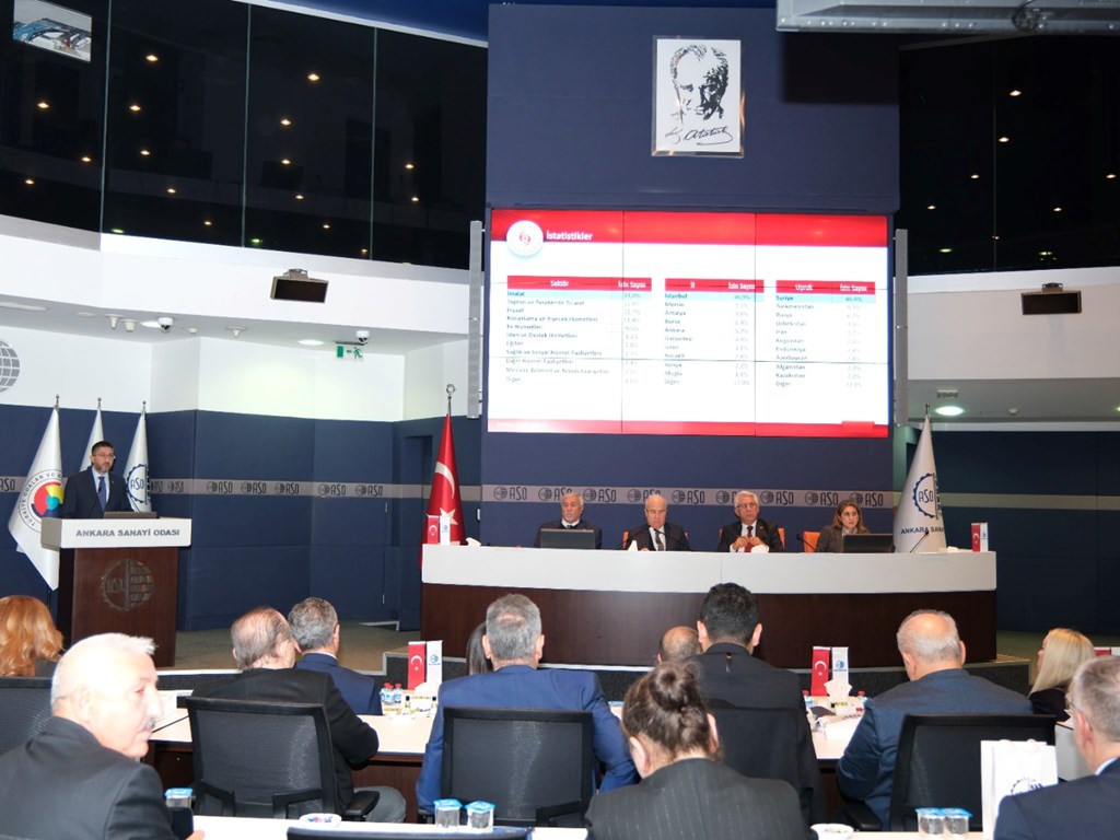Information was given by Our Directorate General at the November Assembly Meeting of Ankara Chamber of Industry