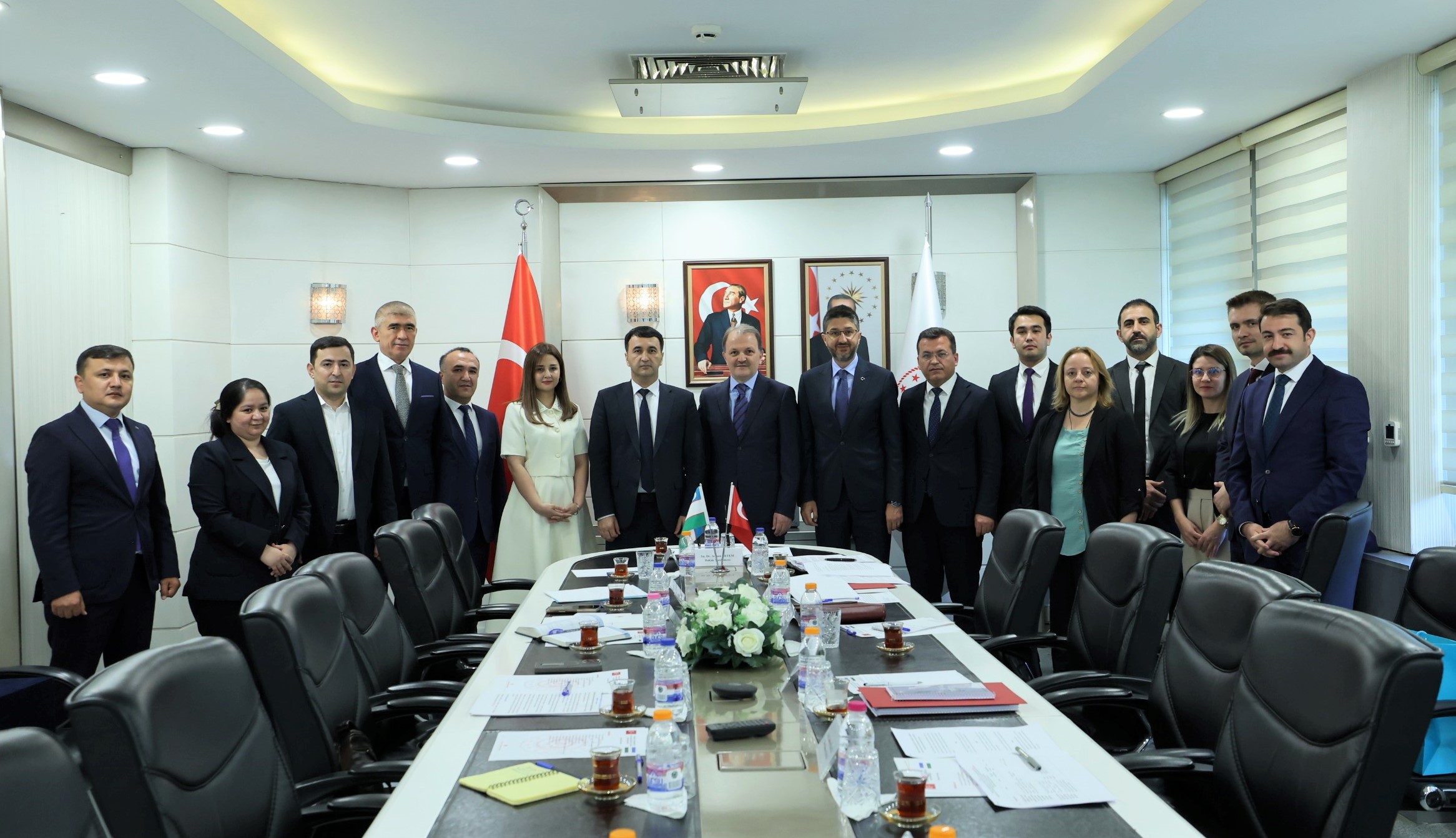 Within the scope of the Action Plan entered into force on 7 May 2025 between our Ministry and the Ministry of Employment and Poverty Reduction of the Republic of Uzbekistan, a delegation consisting of officials from the International Migration Agency of the Republic of Uzbekistan paid a working visit to our Ministry.