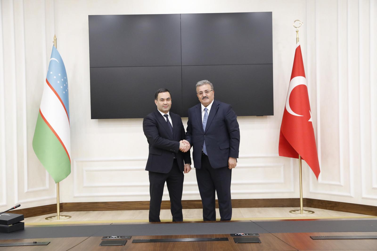Our Deputy Minister Faruk ÖZÇELİK met with Olimjon ABDULLAEV, Deputy Minister for Foreign Affairs of Uzbekistan 