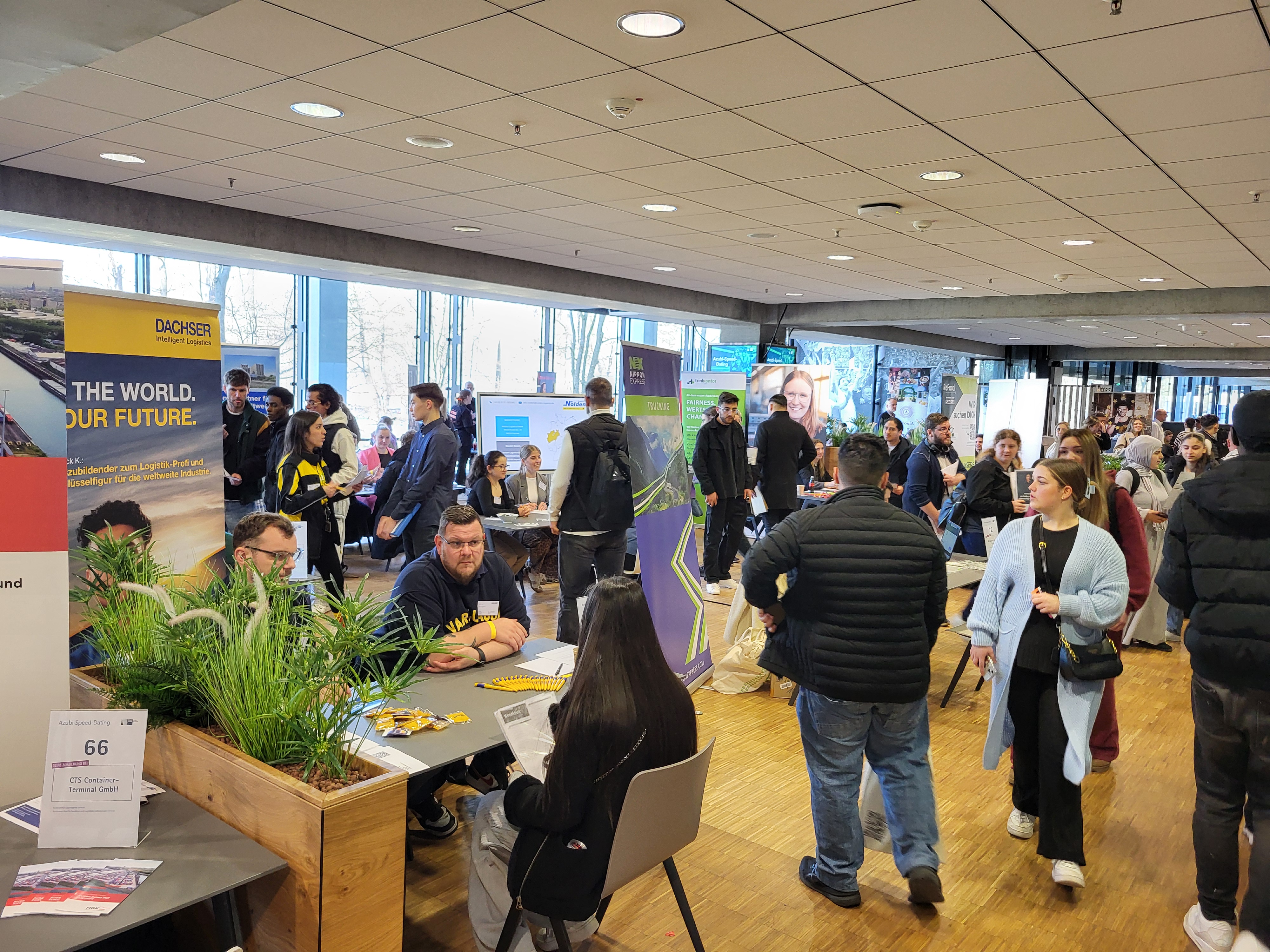 Speed-Dating Event organized by Cologne Chamber of Industry and Trade with the participation of 90 firms on vocational training venues was held in Rhein Energie Stadium in Cologne on 19.03.2025.