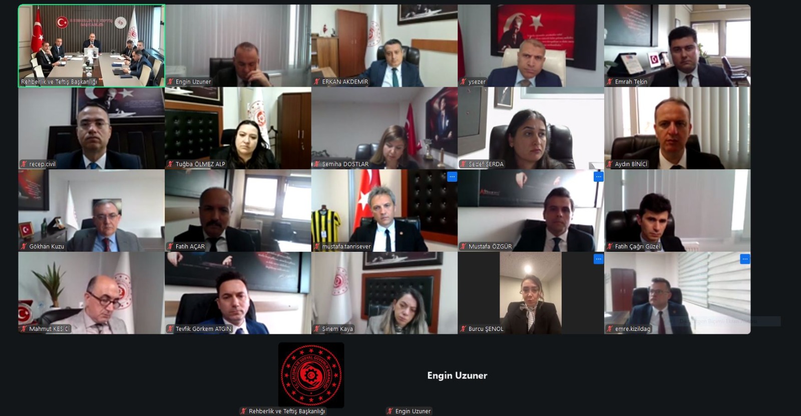Rehberlik ve Teftiş Başkanlığımızca, 2026 yılı rehberlik ve teftiş faaliyetlerine yönelik Grup Başkanlıkları yöneticilerinin katılımıyla çevrim içi değerlendirme toplantısı gerçekleştirildi. 