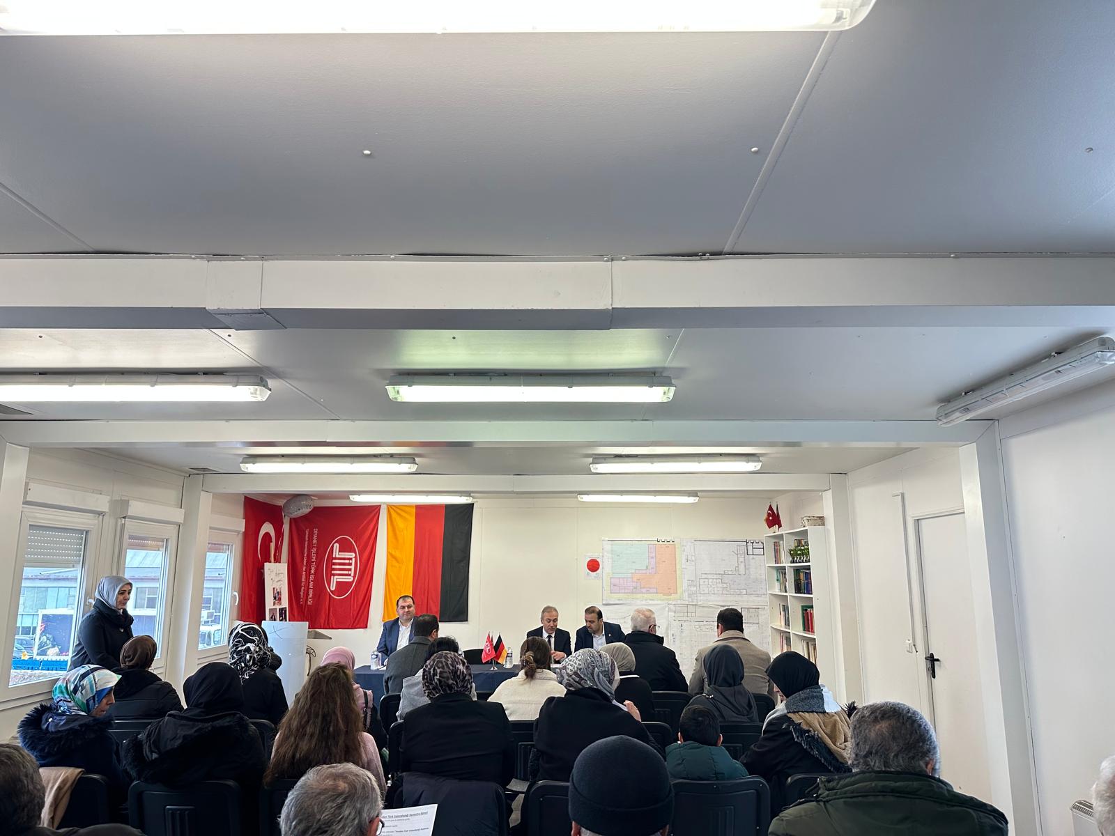 The Stuttgart Attaché's Office held Public Information Meetings on 16 February 2025, hosted by DITIB Stuttgart Feuerbach Central Mosque Association, on 21 February 2025, hosted by LUTEV Ludwigsburg Turkish Parents' Association in cooperation with the Federation of Turkish Parent Associations, and on 23 February 2025, hosted by DITIB Ulm Central Mosque Association.