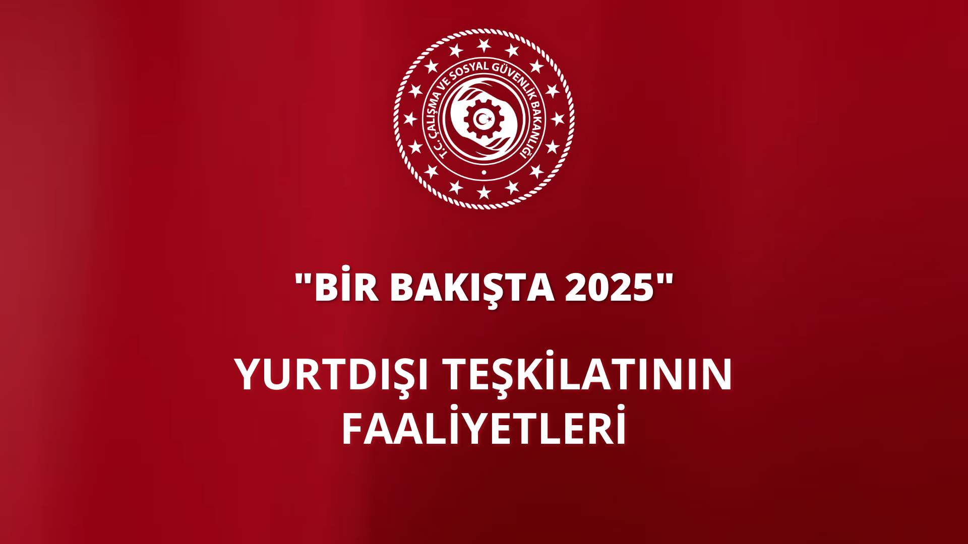  Bir Bakışta 2025 | Yurtdışı Teşkilatının Faaliyetleri