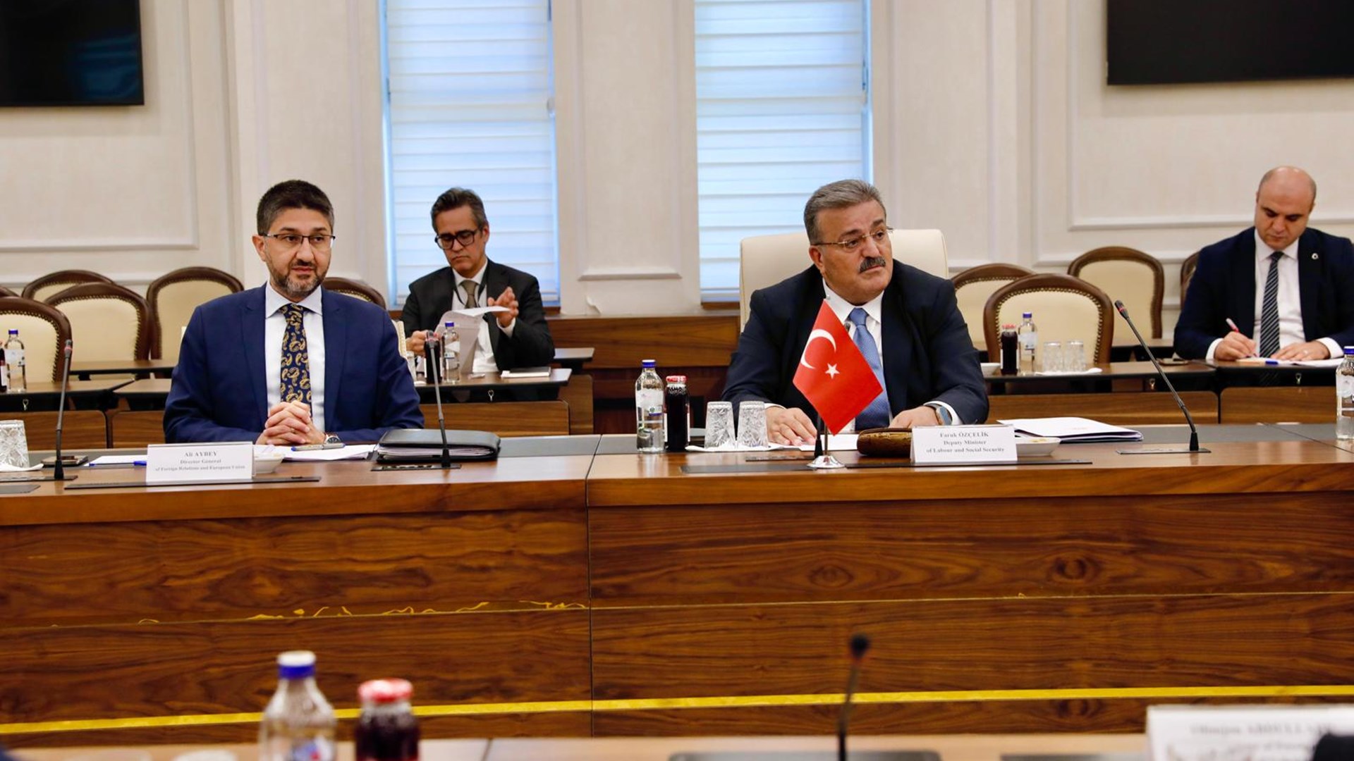 Bakan Yardımcımız Faruk Özçelik, Özbekistan Dışişleri Bakan Yardımcısı Olimjon Abdullaev ile Görüştü