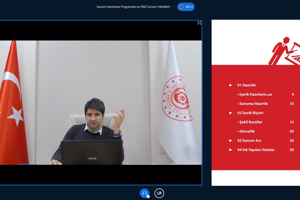 Sunum Hazırlama Programları ve Etkili Sunum Teknikleri Eğitimi Gerçekleştirilmiştir