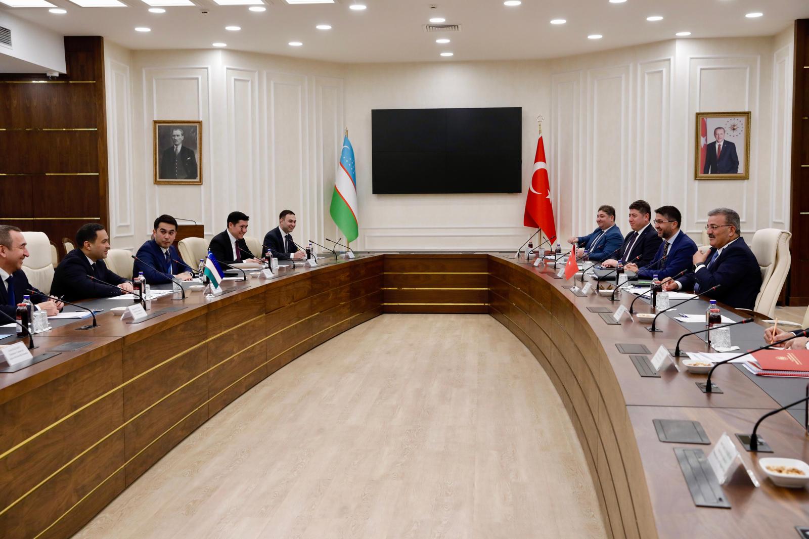 Our Deputy Minister Faruk ÖZÇELİK met with Olimjon ABDULLAEV, Deputy Minister for Foreign Affairs of Uzbekistan 