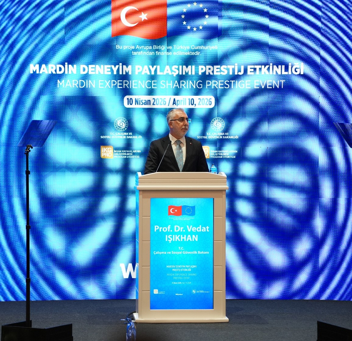 Eğitim ve Sosyal Politikalar Sektörel Operasyonel Programı kapsamında düzenlenen Mardin Deneyim Paylaşımı Prestij Etkinliği, 10 Nisan 2026’da Mardin’de uluslararası katılımla gerçekleştirildi.