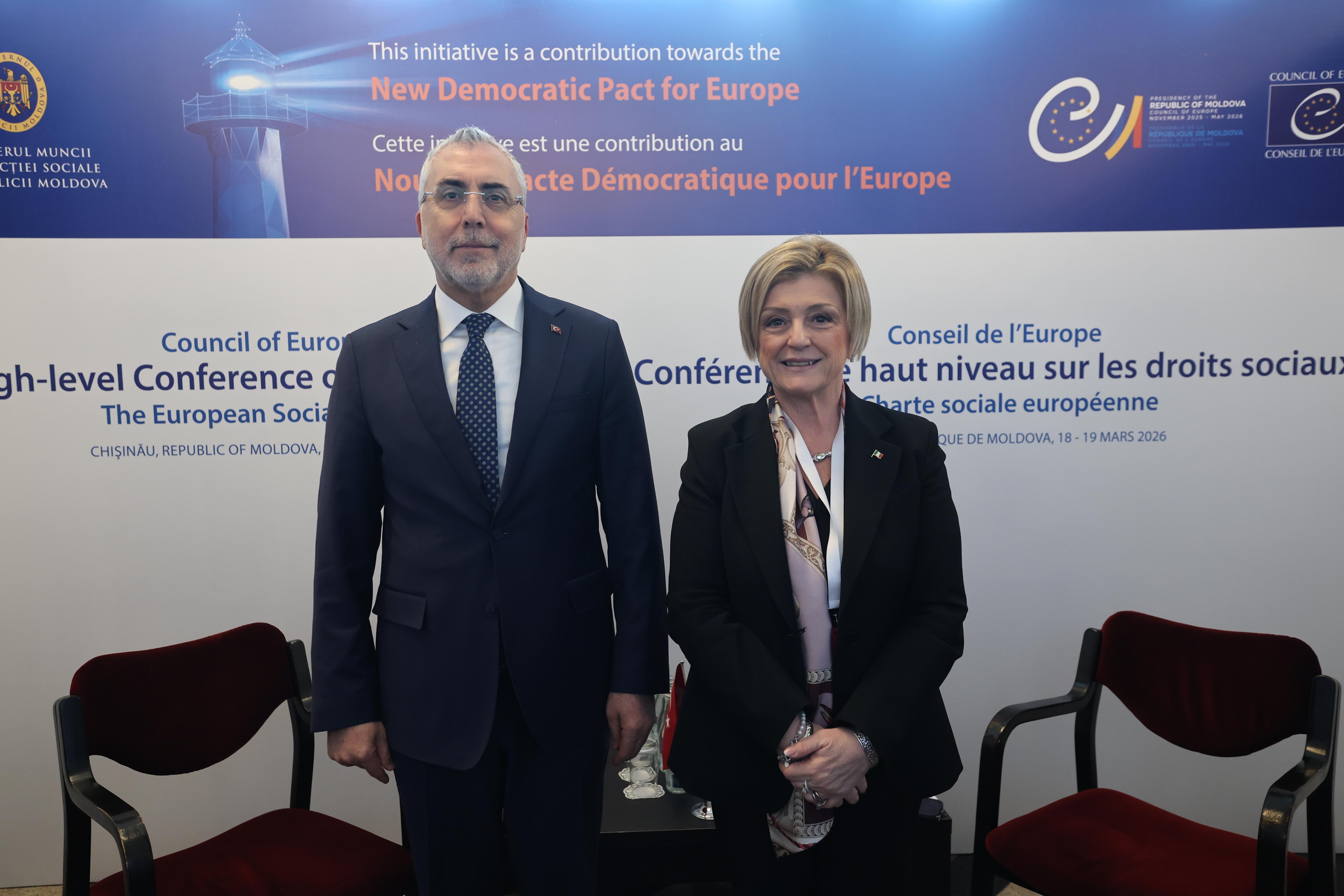 Bakan Işıkhan, Moldova’da Avrupa Konseyi Sosyal Haklara İlişkin Yüksek Düzeyli Konferansı’na Katıldı