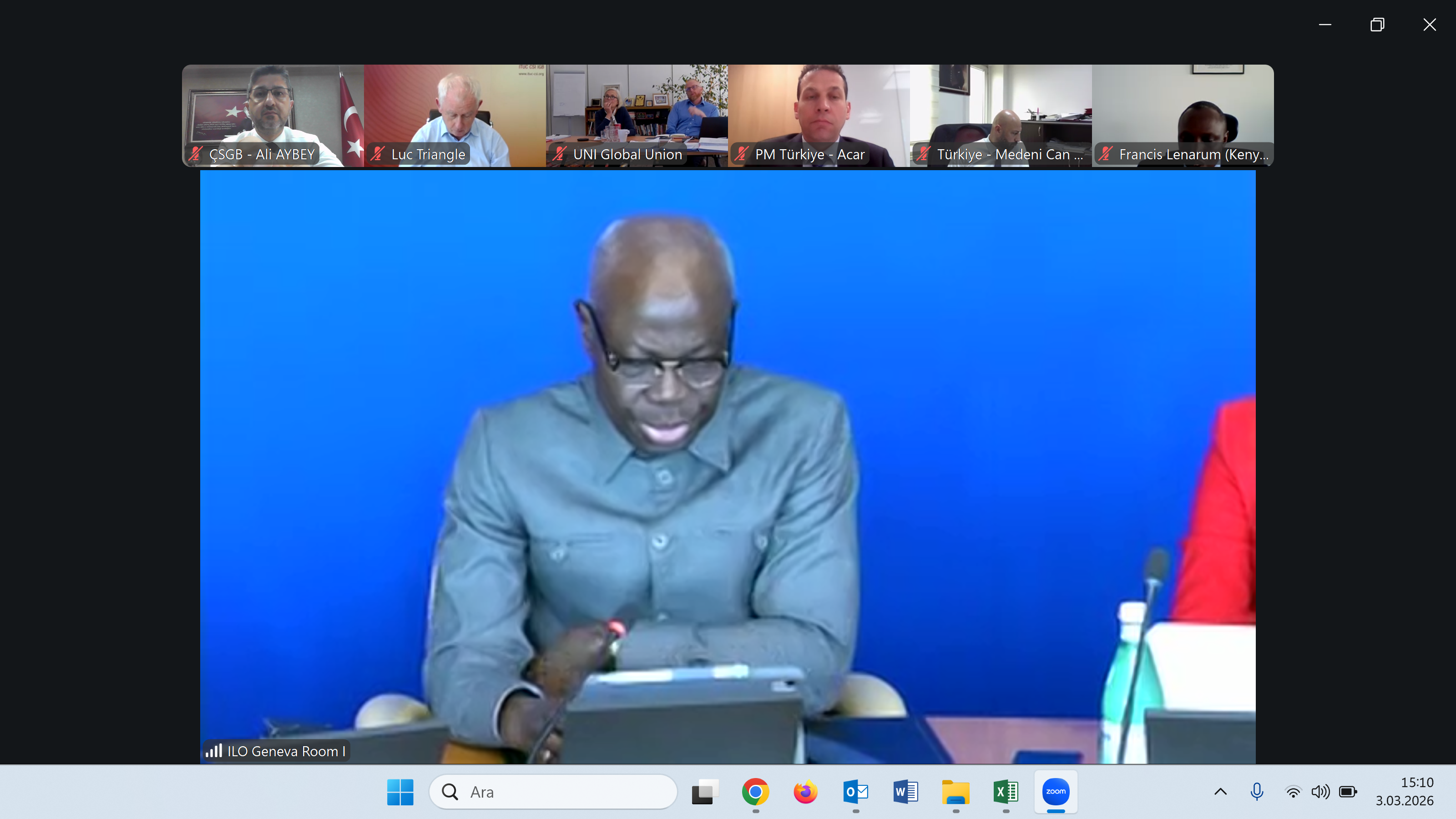 General Director Aybey attended Global Social Justice Coailition Coordination Group Meeting