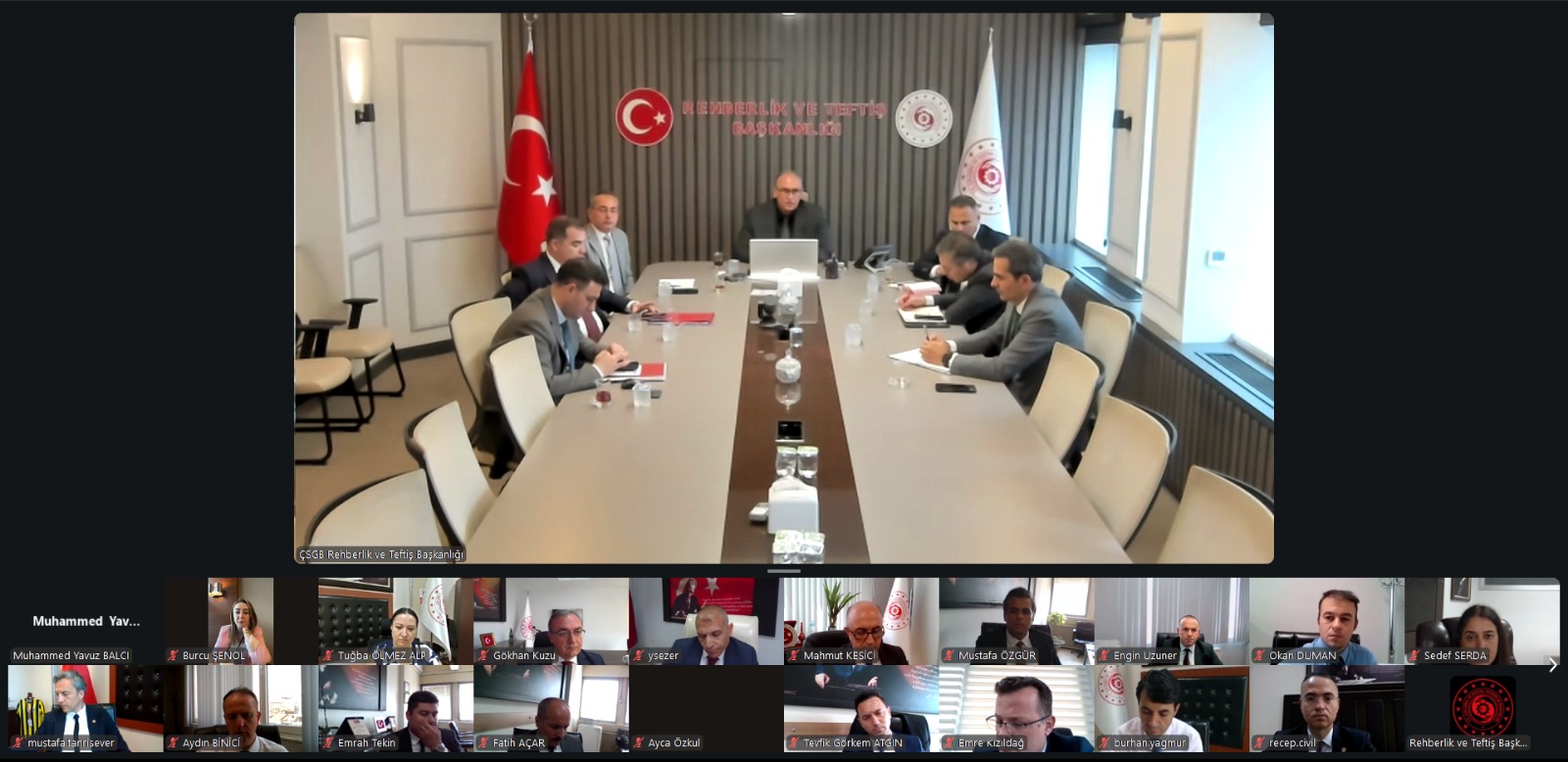 Rehberlik ve Teftiş Başkanlığımızca, 2026 yılı rehberlik ve teftiş faaliyetlerinin değerlendirilmesi amacıyla Grup Başkanları yöneticilerinin katılımıyla aylık çevrim içi değerlendirme toplantısı düzenlendi.