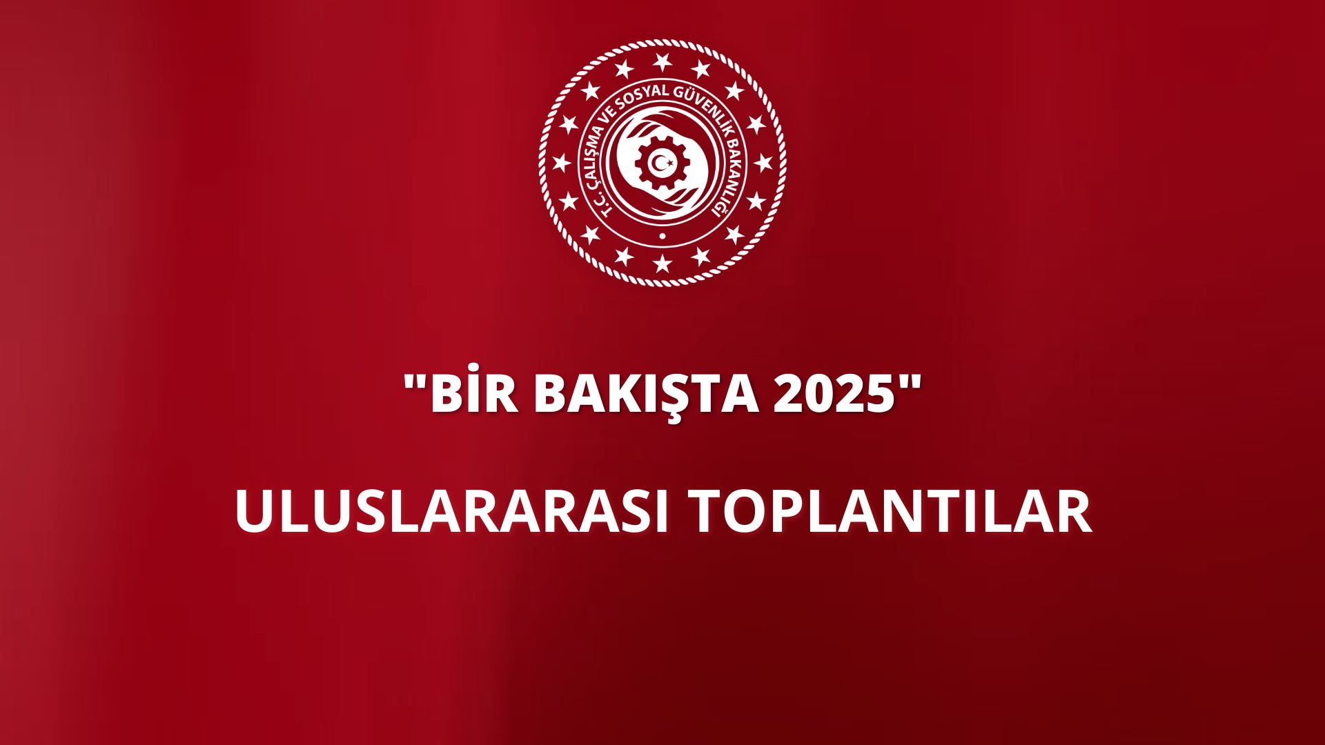 Bir Bakışta 2025 | Uluslararası Toplantılar