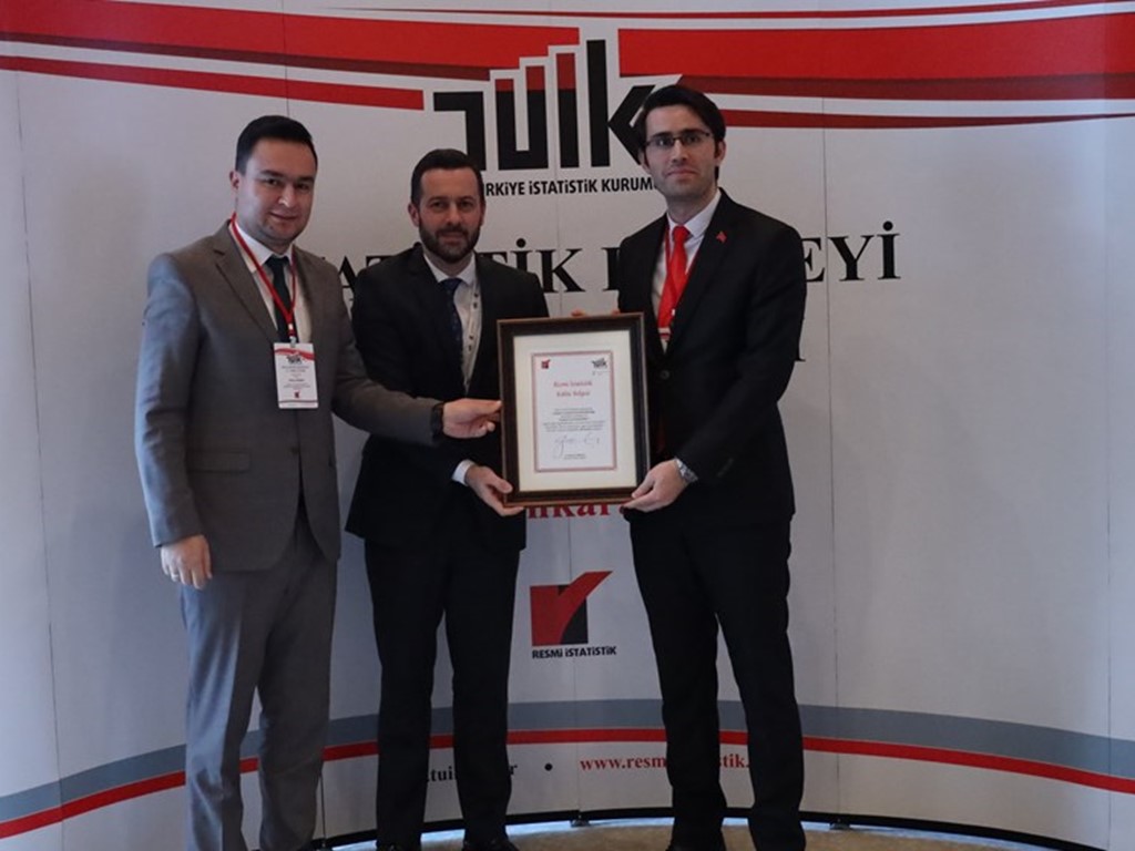 THE STATISTICS OF OUR DIRECTORATE GENERAL RECEIVED A "CERTIFICATE OF QUALITY" FROM TURKSTAT
