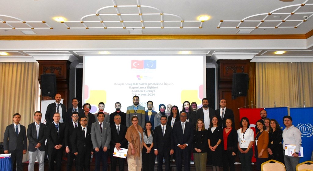 The training program on the "Reporting Obligation on the Ratified ILO Conventions" took place on 7-9 May 2024 in Ankara, in cooperation between our Directorate General and the International Labour Organization (ILO) Office for Türkiye.
