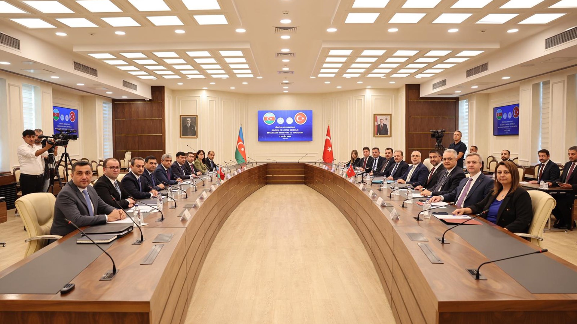 Türkiye-Azerbaycan Bakanlıklararası Ortak Daimi Komisyonu 12’nci Toplantısı Çalışma ve Sosyal Güvenlik Bakanlığı’nda Gerçekleşti