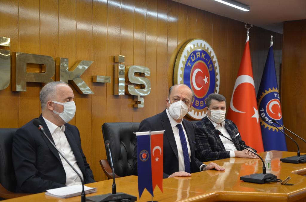 Bakanımız Bilgin TÜRK-İŞ'i Ziyaret Etti