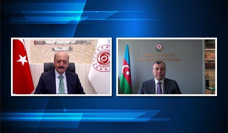 Bakan Bilgin, Azerbaycan Çalışma ve Sosyal Güvenlik Bakanı Babayev ile Görüştü