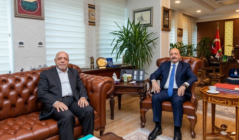 Bakan Bilgin, Hak-İş Genel Başkanı Mahmut Arslan İle Bir Araya Geldi