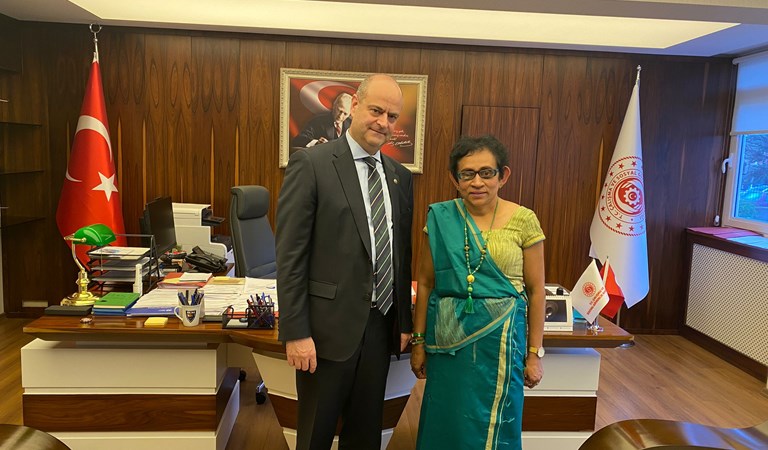 Sri Lanka’nın Türkiye Büyükelçisi Hasanthi Urugodawatte Dissanayake, Genel Müdürlüğümüzü ziyaret etti. 