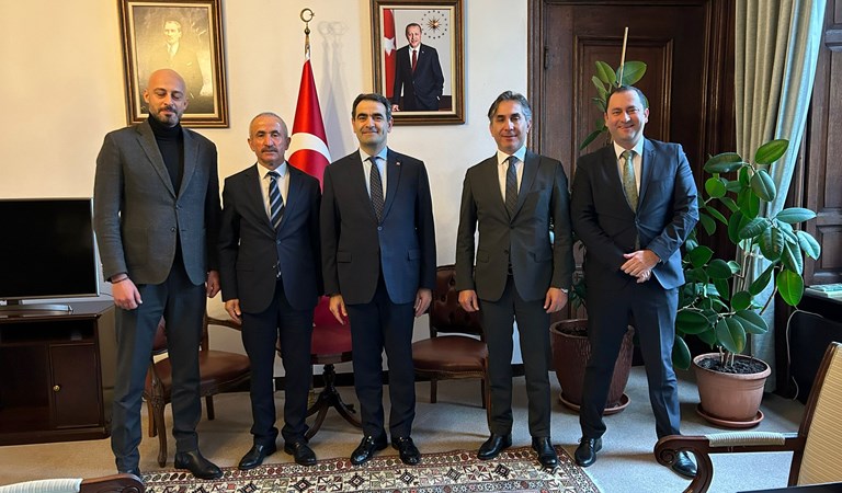 A Visit was Paid to Selçuk Ünal, Our Ambassador to the Hague